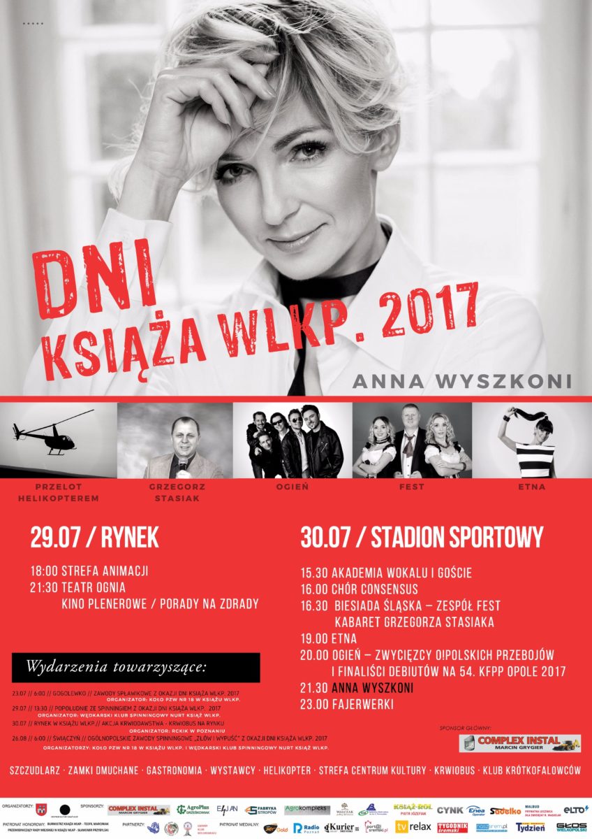 Dni Książa Wlkp. 2017 - plakat i program imprezy